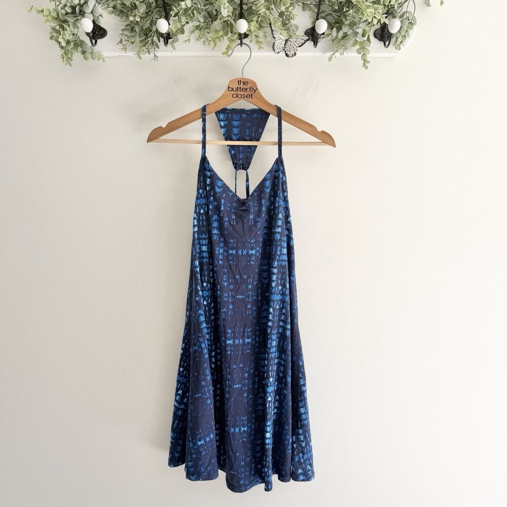 Patagonia Women's Edisto Dress Blue Tie Dyed Halter XS N5903